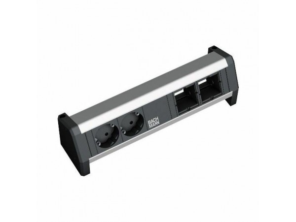 Bachmann DESK 1 namizni razdelilec 2x250V, 2xprazen 902.011