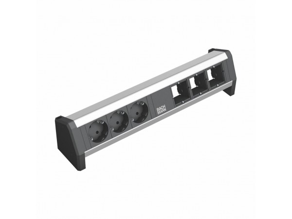 Bachmann DESK 1 namizni razdelilec 3x250V, 3xprazen 902.002