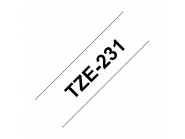 BROTHER trak TZe 231 bel/črn 12mm