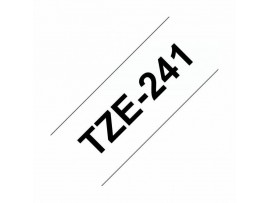 BROTHER trak TZe 241 bel/črn 18mm
