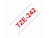 BROTHER trak TZe 242 bel/rdeč 18mm