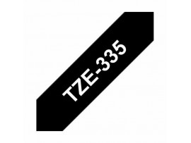 BROTHER trak TZe 335 črn/bel 12mm