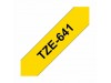 BROTHER trak TZe 641 rumen/črn 18mm