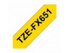 BROTHER trak TZe FX651 Flexi rumen/črn 24mm
