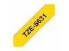 BROTHER trak TZe S631 rumen/črn 12mm