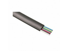Digitus kabel Flat AWG 26-6 črn 100m kolut