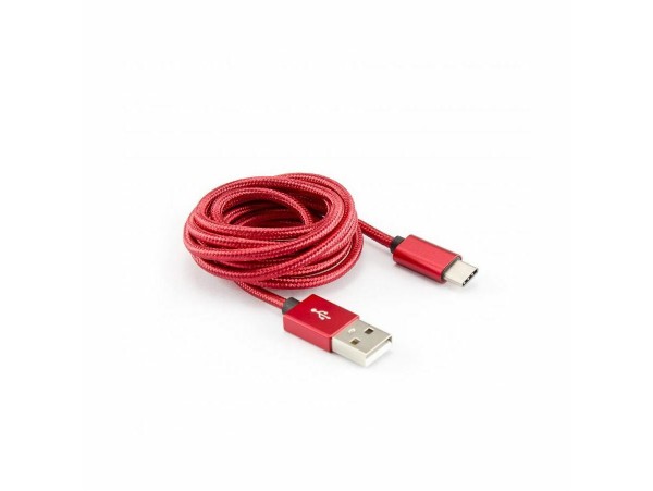 SBOX kabel USB A-C 1,5m rdeč