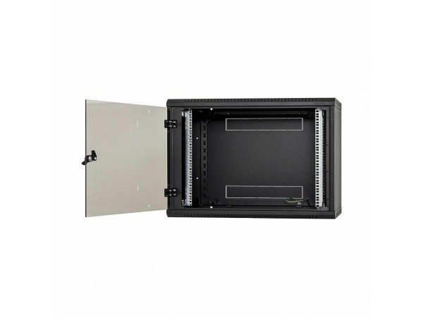 Triton kabinet zidni  6U 370 600x400 črn sestavljen
