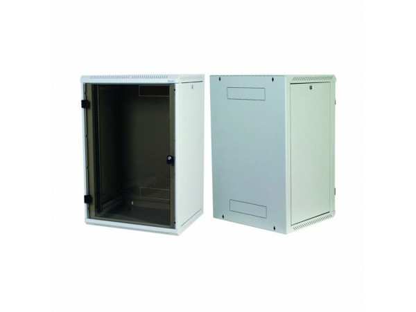 Triton kabinet zidni 18U 900 600x400 siv sestavljen