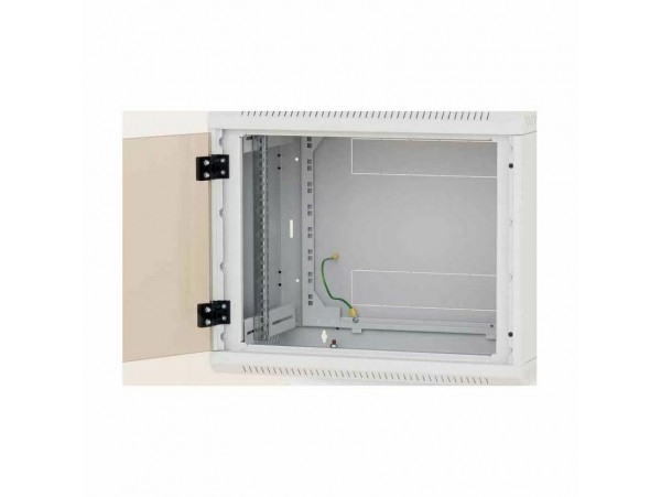 Triton kabinet zidni 18U 900 600x500 siv sestavljen perforirana vrata