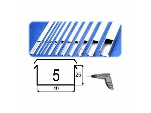 Kanal NIK 5 40x25 bel