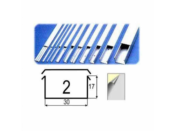 Kanal NIK 2S 30x17 samolepilni bel