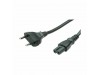 Value napajalni kabel 220V 1,8m  BIPOLAR C7 črn