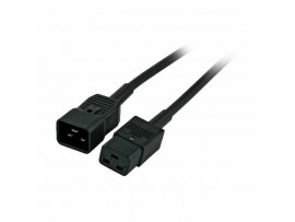 EFB napajalni kabel 220V podaljšek 1,8m C19-C20 črn