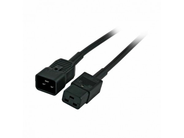 EFB napajalni kabel 220V podaljšek 1,8m C19-C20 črn