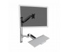 Digitus stenski nosilec monitor s flex polico srebrn DA-90354
