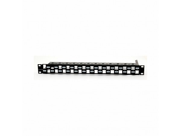 Leviton panel CAT.5e/6/6A 24-port modularen+nosilec kablov