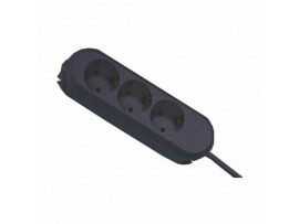 Bachmann podaljšek kabelski 3x250V 5m črn 387.172