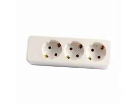 Bachmann podaljšek s ploščatim vtikačem 3x220V 1,5m FLAT PLUG bel 933.007