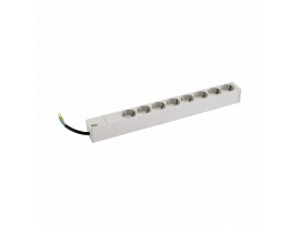 Bachmann razdelilec rack 8x250V siv brez kabla* 333.416