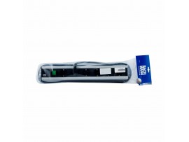 Bachmann razdelilec rack 6x250V PVC 90° s stikalom 2m črno/siv 300.003
