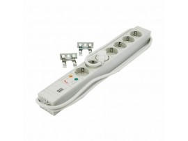 Bachmann razdelilec rack 7x250V PVC siv prenapetostna zaščita 2m 333.604