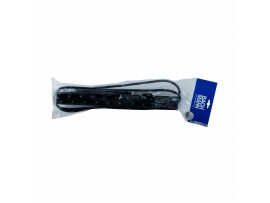 Bachmann razdelilec rack 8x250V ALU črn prenapetostna zaščita 2m 333.534