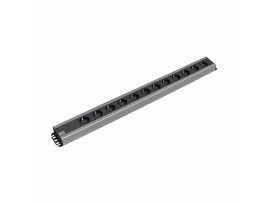 Bachmann razdelilec PDU 12x250V PVC 90° vertikalni 300.002