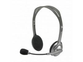 Logitech slušalke+mikrofon H110 sive 981-000271 Logitech slušalke+mikrofon H110 sive 981-000271