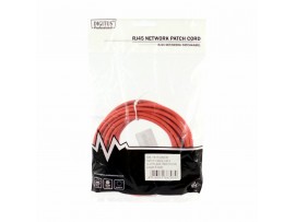 Digitus patch UTP CAT.6 10m rdeč