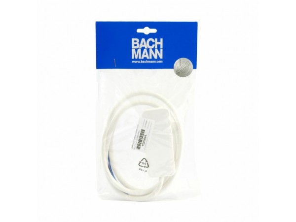 Bachmann vtikač 220V ploščat s kablom 1,5m FLAT PLUG bel 933.004