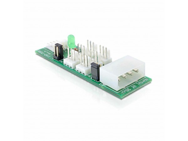 Delock adapter DC 3pin 6x ventilator 5V/ 12V 25218