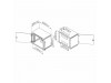 Triton kabinet zidni  4U 280 600x400 siv