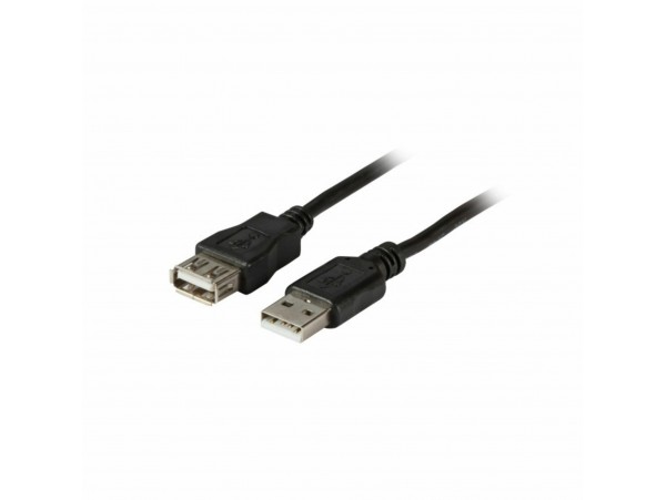 EFB podaljšek USB A-A 1m črn dvojno oklopljen K5248SW.1V2