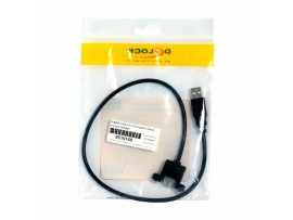 Delock podaljšek USB A-A 0,5m dvojno oklopljen črn 85461