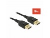 Delock kabel DisplayPort 2m 8K 60Hz črn 85660