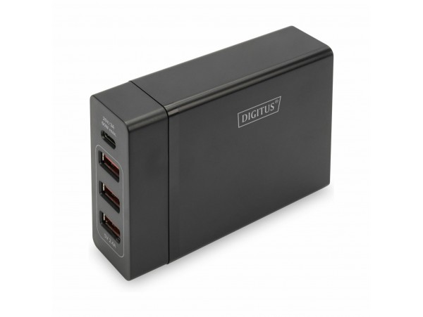 Digitus napajalnik za prenosnike  72W Tip C + 3x USB DA-10195