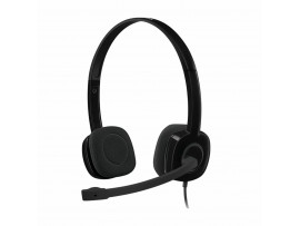 Logitech slušalke+mikrofon H151 črne 981-000589