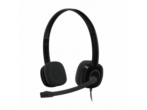 Logitech slušalke+mikrofon H151 črne 981-000589