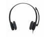Logitech slušalke+mikrofon H151 črne 981-000589