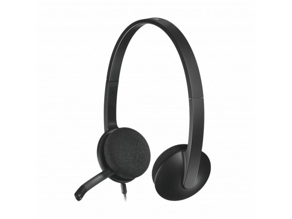 Logitech slušalke+mikrofon H340 črne 981-000475