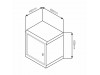 Digitus zidni kabinet 12U 638 600x450 siv sestavljen DN-19 12-U-EC