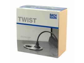 Bachmann TWIST vgradna vtičnica mat krom za kuh.pult 2x220V 931.021