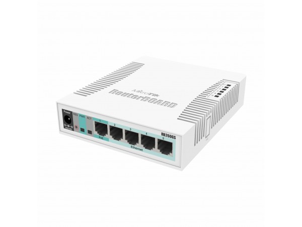 Mikrotik stikalo Giga  5-port 1xSFP RB260GS CSS106-5G-1S