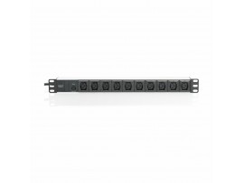 Digitus razdelilec rack 10xEuro C13 ALU UPS črno/siv prenapetostna zašč DN-95404