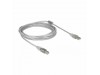 Delock kabel USB A-B 5m dvojno oklopljen transparent s ferito 83896