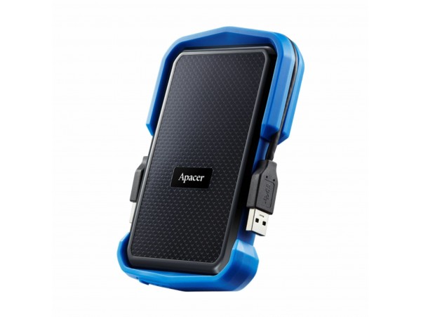 APACER zunanji disk 2TB AC631 USB 3.1 odporen na udarce črno/moder