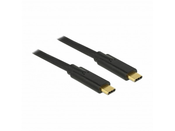 Delock kabel USB 3.1 C-C 2m PD 5A črn 85527