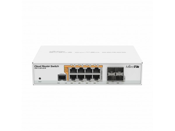 Mikrotik stikalo Giga  8-port 8x PoE 4xSFP CRS112-8P-4S-IN