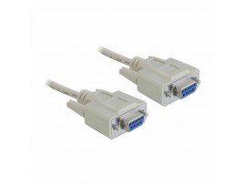 Delock null modem kabel DB9Ž-DB9Ž 3m siv 84169 Delock null modem kabel DB9Ž-DB9Ž 3m siv 84169